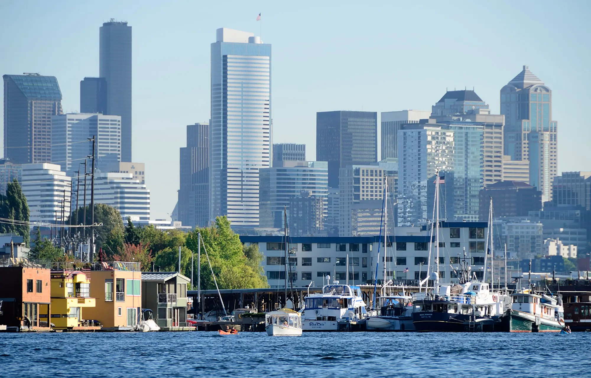 Downtown Seattle from Lake Union